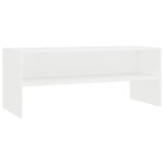 vidaXL Meuble TV Blanc 100 x 40 x 40 cm Aggloméré