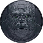 Pièce de monnaie en Argent 10000 Francs g 62.2 (2 oz) Millésime 2023 BLACK GORILLA