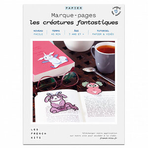FRENCH KITS-French'Kits - Marque Pages - Les créatures fantastiques-Kit créatif fabriqué avec amour en France