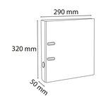 Classeur À Levier Pvc A4 Dos De 50mm. - X 10 - Exacompta