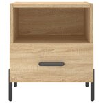 vidaXL Table de chevet chêne sonoma 40x35x47 5 cm bois d’ingénierie
