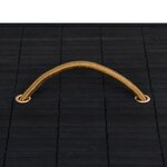 vidaXL Panier à linge avec 2 sections bambou noir 100 L