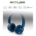 MUSE M-276 BTB Casque Bluetooth -  Autonomie 10h - Bleu
