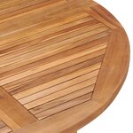 vidaXL Mobilier à dîner d'extérieur pliable 5 Pièces Bois solide de teck