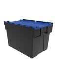 (1 BAC NAVETTE) Bac navette avec couvercle couleur ROUGE 63L
