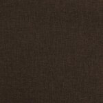 vidaXL Chaises pivotantes à manger lot de 4 marron foncé tissu