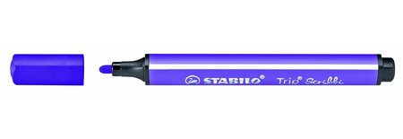 Feutre coloriage trio scribbi triangulaire pte large violet stabilo