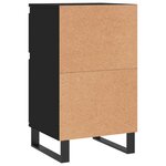 vidaXL Buffet noir 40x35x70 cm bois d’ingénierie