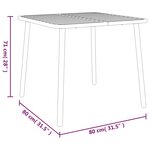 vidaXL Ensemble de salle à manger de jardin 3 Pièces anthracite acier
