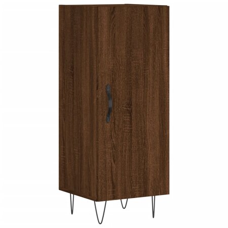 vidaXL Buffet Chêne marron 34 5x34x90 cm Bois d'ingénierie
