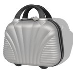 vidaXL Ensemble de valises à roulettes quatre pièces Argenté