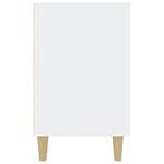 vidaXL Buffet blanc brillant 100x36x60 cm bois d'ingénierie