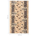 vidaXL Tapis BCF Beige 100x150 cm