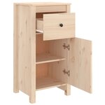 vidaXL Buffets 2 Pièces 40x35x80 cm Bois massif de pin