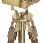 vidaXL Lampadaire à trépied Bois de manguier massif 193 cm