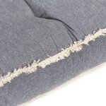 vidaXL Ensemble de coussins de canapé palette 2 Pièces Anthracite