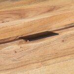 vidaXL Table console 100x35x76 cm Bois d'acacia avec bord naturel