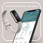 FITBIT - Luxe blanc lunaire - Acier inoxydable or pâle