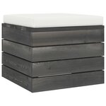 vidaXL Salon palette de jardin 11 Pièces avec coussins Bois de pin massif