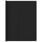 vidaXL Tapis de tente 250x450 cm Noir