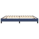 vidaXL Sommier à ressorts de lit Bleu 200x200 cm Tissu