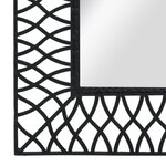 vidaXL Miroir mural Arqué 50 x 80 cm Noir