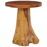 vidaXL Table basse 40 x 40 cm Bois de teck massif