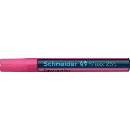 Marqueur à craie Maxx 265 Pte Ogive 2-3 mm rose SCHNEIDER