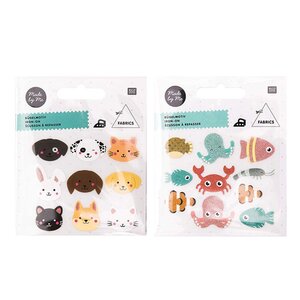 Ecussons à repasser pour enfants - Vie sous marine + Animaux de compagnie