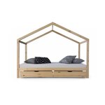 Lit cabane 90x200  avec tiroirs