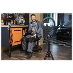 Hama anneau lumineux led + trépied 30 cm - spotlight steady 120 – ringlight smartphone et tablette (00004643)