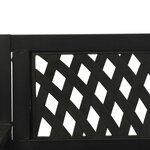 vidaXL Balancelle de jardin 125 cm Acier et plastique Noir