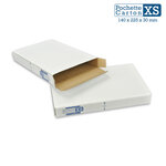 Lot de 5 boîtes pochettes carton xs - hauteur 3cm - format 140x225 mm