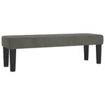 vidaXL Lit à sommier tapissier et matelas Gris foncé 140x200cm Velours