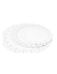 (lot   1000 ronds) dentelle blanche ronde - diamètre 38cm