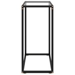 vidaXL Table console Transparent 60x35x75 cm Verre trempé