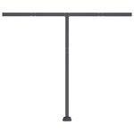 vidaXL Auvent manuel rétractable avec LED 300x250 cm Crème