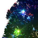 vidaXL Arbre de Noël pré-éclairé avec support 120 cm fibre optique