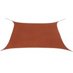 vidaXL Parasol en tissu Oxford carré 3 6x3 6 m Ocre marron