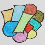 12 pastels à l'huile aquarellables