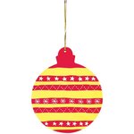 Lot de 4 grosses boules de noël en bois à décorer