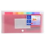 Trieur pocket pp 6 comp. 11x18 crystal exacompta