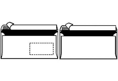 Paquet de 25 envellopes c6, c6, sans fenêtre, blanc herlitz