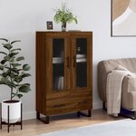 vidaXL Buffet haut chêne marron 69 5x31x115 cm bois d'ingénierie