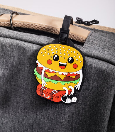 Étiquette pour bagage - burger