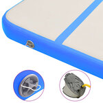 vidaXL Tapis gonflable de gymnastique avec pompe 700x100x20cm PVC Bleu