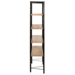 vidaXL Bibliothèque à 4 niveaux 160x35x160 cm Bois de manguier massif