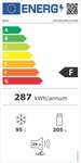 BEKO - CRCSA295K31DSN - Réfrigérateur congélateur bas -  295 L (205+90) - Froid brassé - MinFrost - A+ - Gris acier