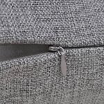 vidaXL Housses de coussin 4 Pièces Aspect de lin Anthracite 50x50 cm