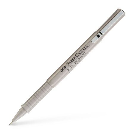 Feutre calibré ecco pigment 0 7 mm  noir faber-castell
